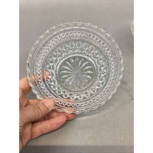 Set Of 2 Anchor Hocking Wexford Small Bowl & Indiana Glass Divided Serving Tray - Picture 4 of 16